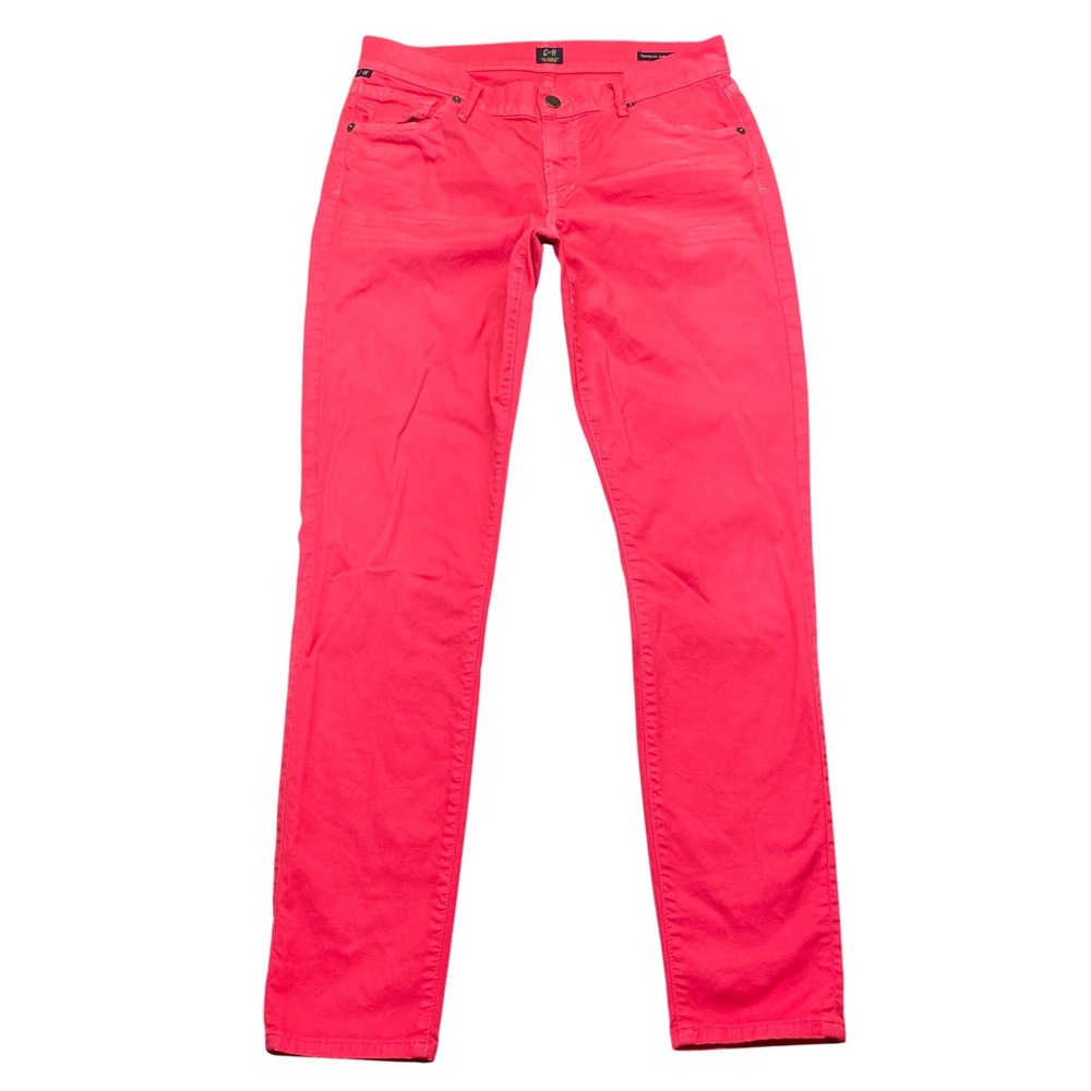 Citizens of Humanity Thompson Medium Rise Cropped Skinny Jeans Pink Size 28